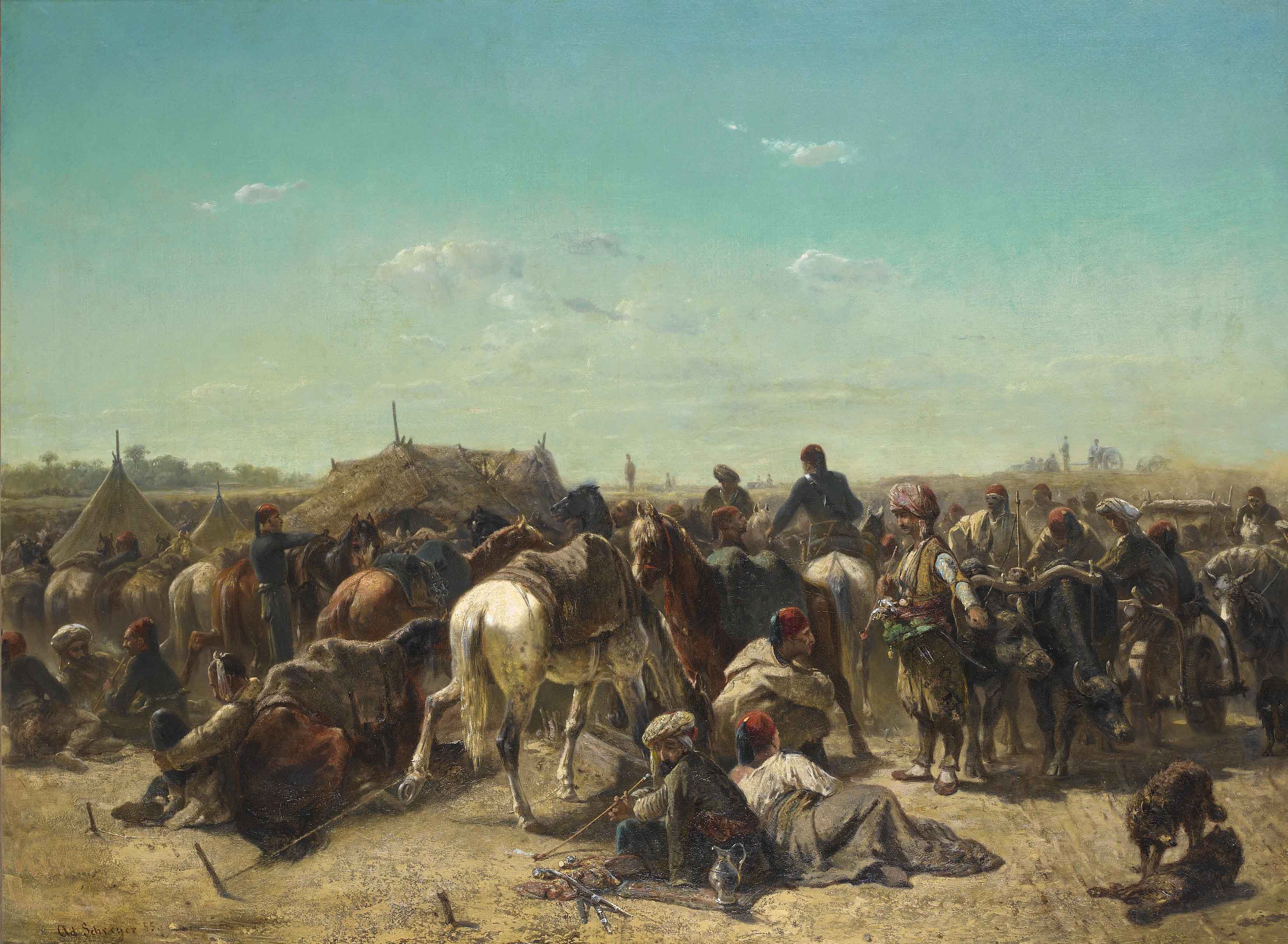 An Ottoman encampment